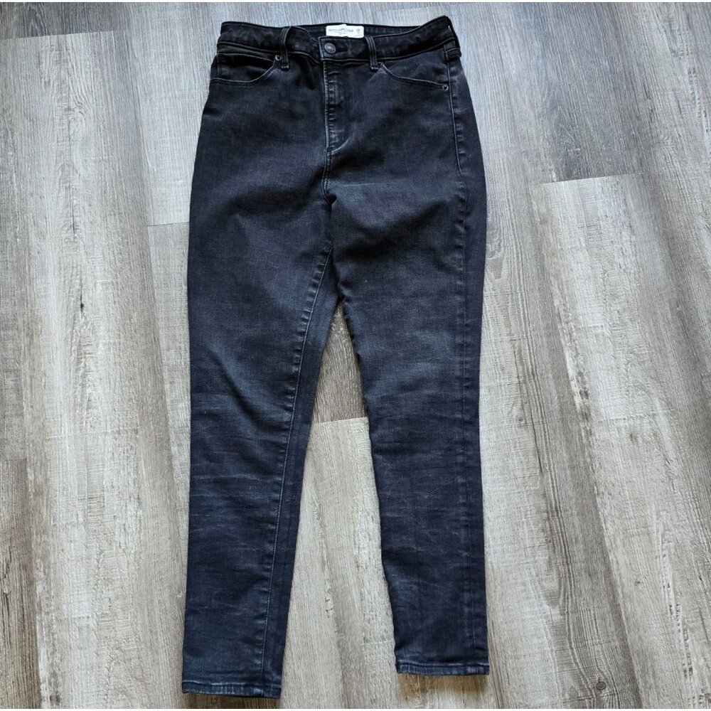 Abercrombie & Fitch Black Jeans Womens 6S/28 Super Skinny High Rise Curve Love